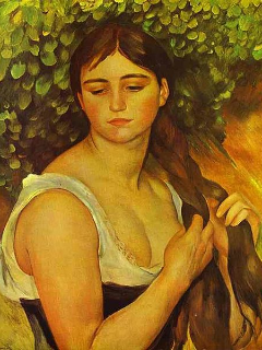 Pierre-Auguste_Renoir_-_Suzanne_Valadon_-_La_Natte_-_Girl_Braiding_Her_Hair